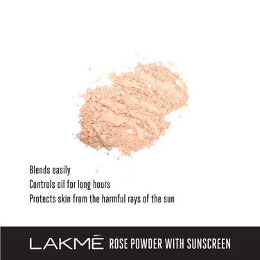 LAKMÉ © Rose Matte Face Powder, Soft Pink, 40G And 9 To 5 Weightless Light Mousse Foundation for Oily,All Skin Types, Beige Vanilla, 6G